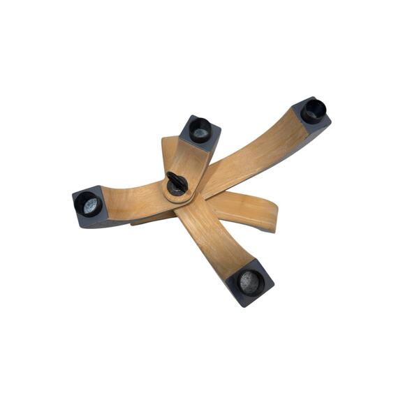 Mid Century Modern Gray & Tan Design Home Stockholm Candleholder Jonas Grundell - Picture 9 of 12